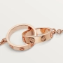 CARTIER Love Rose Gold Chain Мъжка / Дамска Гривна, снимка 10