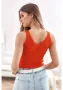 Къс дамски топ в червен цвят MP32853, снимка 3