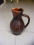 Стара ръчно изработена керамична кана/ ваза, снимка 7
