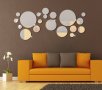 Огледални стикери Кръгове Стикери за стена мебели Огледало, снимка 2