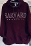 Обемен суитчър /худи HARVARD бордо унисекс, снимка 6