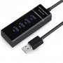 Високоскоростен USB хъб, Модел Combo 4, Разклонител, 4 порта, USB 3.0, снимка 2