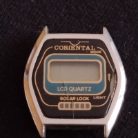 Ретро модел електронен часовник CORIENTAL SOLAR от соца за колекция - 26798, снимка 2 - Антикварни и старинни предмети - 36550041