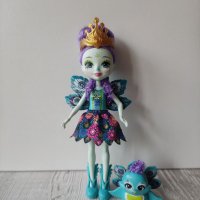 Кукла паун и любимец Енчантималс Enchantimals 12лв., снимка 4 - Кукли - 37446341