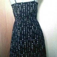 Лека рокличка H&M, в черно и бяло👗🍀XS,S,S/M👗🍀арт.2077, снимка 3 - Рокли - 33645460