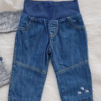Бебешки дънки и блуза 3-6 месеца, снимка 8 - Панталони и долнища за бебе - 38035056