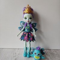 Кукла паун и любимец Енчантималс Enchantimals 12лв., снимка 3 - Кукли - 37446341