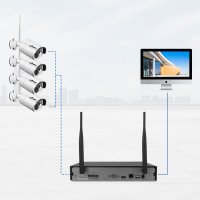 * 1080p Нови 2023 -50% Система 5mp за видеонаблюдение 5G DVR 4 /8 -канална, 4/8 безжични камери , снимка 16 - IP камери - 38155989