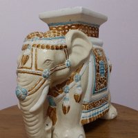 Винтидж керамичен слон. Отлично състояние., снимка 4 - Антикварни и старинни предмети - 44015833