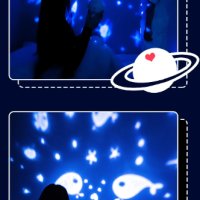 Звезден проектор Asronaut с бели звуци и натурални мелодии- АКУМУЛАТОРЕН, снимка 2 - Детски нощни лампи - 43591000