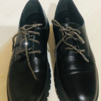 Дамски черни обувки, снимка 5 - Дамски елегантни обувки - 44909509