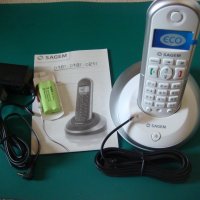 Продавам безжичен телефон Sagem, снимка 3 - Стационарни телефони и факсове - 38896876