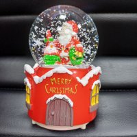 Коледно преспапие с Дядо Коледа, снимка 4 - Декорация за дома - 43195013
