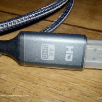 Кабел DISPLAY PORT към HDMI, снимка 3 - Кабели и адаптери - 44852203