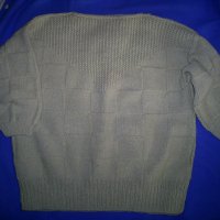 ръчно плетен пуловер от 100 %  домашна вълна, снимка 1 - Блузи с дълъг ръкав и пуловери - 35467192
