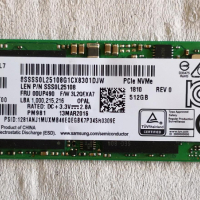 SSD M.2 NVMe Samsung 512GB PCIe Gen3x4 TLC 3000 Mb/s, снимка 2 - Твърди дискове - 44849910