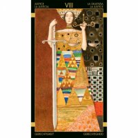 карти таро LOSCARABEO GOLDEN KLIMT  нови Изкуството на Густав Климт заема водеща позиция в началото , снимка 4 - Карти за игра - 32666298