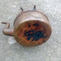 Английски месингов чайник, снимка 4 - Антикварни и старинни предмети - 39464151