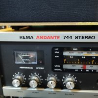 радио с усилвател и тонколони Rema Andante 744 Stereo/ресивър , снимка 3 - Антикварни и старинни предмети - 42977626