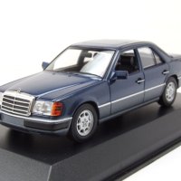 Mercedes-Benz 230E W124 от 1991 - мащаб 1:43 на Maxichanps моделът е нов в PVC дисплей-кейс, снимка 10 - Колекции - 43516230
