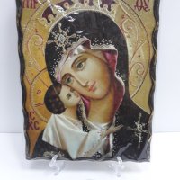 Голяма икона на Пресвета Майка Богородица Закрилница - Модел Е- ръчна изработка, снимка 2 - Икони - 37640056