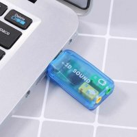 USB външна звукова карта 5.1 с 3.5 мм жак звук микрофон стерео слушалки 3D аудио адаптер за компютър, снимка 7 - Кабели и адаптери - 27826670