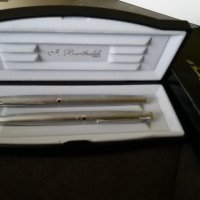 Комплект писалка и химикалка Bartholdi Italy метални в кутия, снимка 3 - Колекции - 32699818