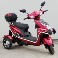 Електрическа триколка двуместна EcoWay М9 с ролбар бордо цвят, снимка 2 - Мотоциклети и мототехника - 44077922
