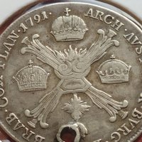 Сребърна монета 1/4 кроненталер 1791г. Леополд втори Виена Австрийска Нидерландия 13724, снимка 8 - Нумизматика и бонистика - 42987332