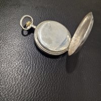 Джобен сребърен часовник Омега 3 капака колекционерски, снимка 4 - Антикварни и старинни предмети - 44068688