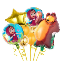 Парти сет балони Маша и Мечокът , снимка 4 - Други - 41126387