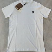 Burberry мъжка тениска фланелка блуза бяла 100% памук у имат унисекс , снимка 17 - Тениски - 40353254