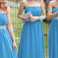 Официална шаферска рокля цвят морско синьо, снимка 2 - Сватбени рокли - 44935839