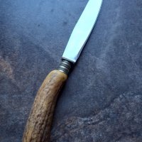 Нож Solingen с дръжка от еленов рог , снимка 4 - Антикварни и старинни предмети - 39678207