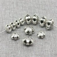 Талисмани от 925 Стерлингово Сребро тип Пандора - Flower Beads 2-Sided - 10 мм - За Бижута, Нови, снимка 3 - Колиета, медальони, синджири - 32879507