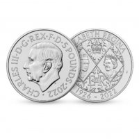 5 британски лири 2022г. Първата монета с лика на Крал Чарлз III, снимка 3 - Нумизматика и бонистика - 39689010