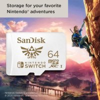 SanDisk 64GB microSDXC-карта, лицензирана за Nintendo-Switch - SDSQXAT-064G-GNCZN, снимка 4 - Аксесоари - 43905150