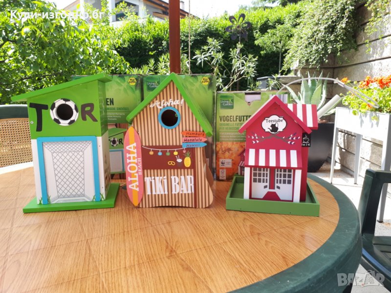 Къщи за птици Living Garden Germany , различни модели , цветни, снимка 1