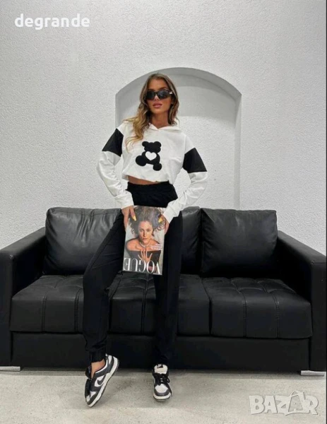 Дамски спортен комплект с мече, снимка 1