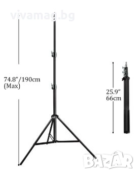 Регулируем статив за осветление, фотоапарат и телефони, снимка 1
