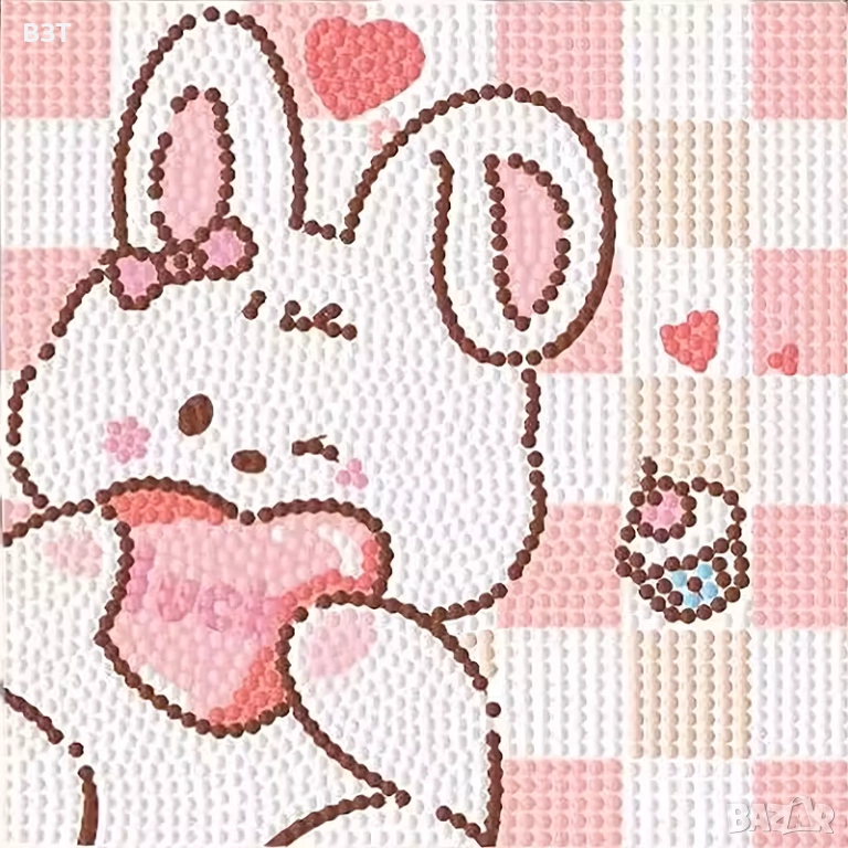 ДИАМАНТЕН ГОБЛЕН – ЗАЙЧЕ 02 /ДЕТСКИ/, снимка 1