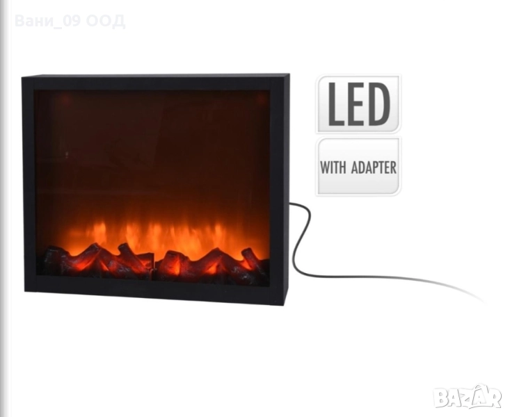 Деко LED камина с ефект "пламък", снимка 1
