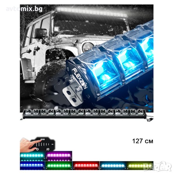 Многорежимен LED диоден бар, 12-24V, серия IM, 127 см, снимка 1
