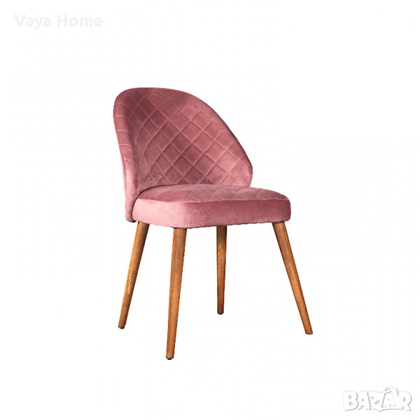 Трапезен стол, Blush, Розов, снимка 1