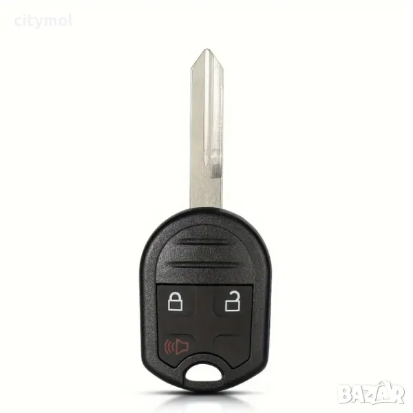 Кутийка за ключ с 3 бутона и острие за Ford Edge, Explorer, Ranger, Expedition, Mustang, Escape, Tau, снимка 1