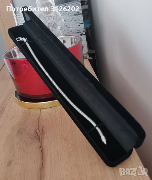 Мъжка сребърна гривна 19.5 сантиметра , снимка 1