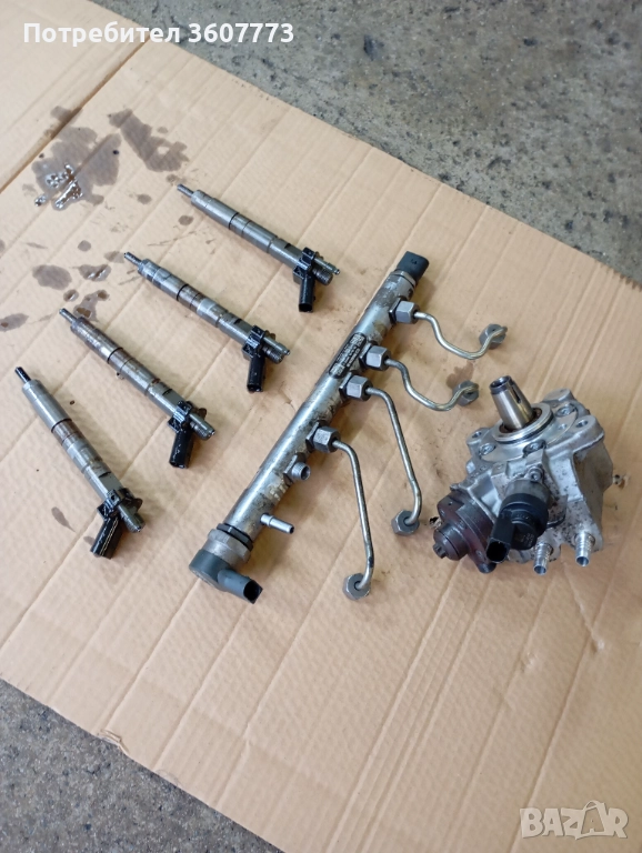 Помпа рейка и дюзи за БМВ Е60 , 177 коня, снимка 1