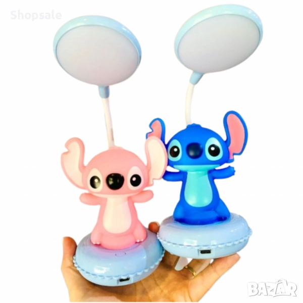 Настолна LED 3D лампа Stitch , снимка 1