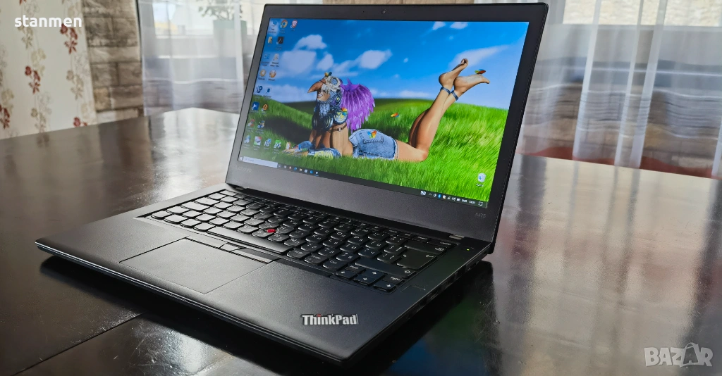 Продавам Гаранционнен Lenovo ThinkPad A475/IPSматFHDсKам/4x2.7ghz/nVme256gb/8gb/AmdRadeon/НоваБат   , снимка 1