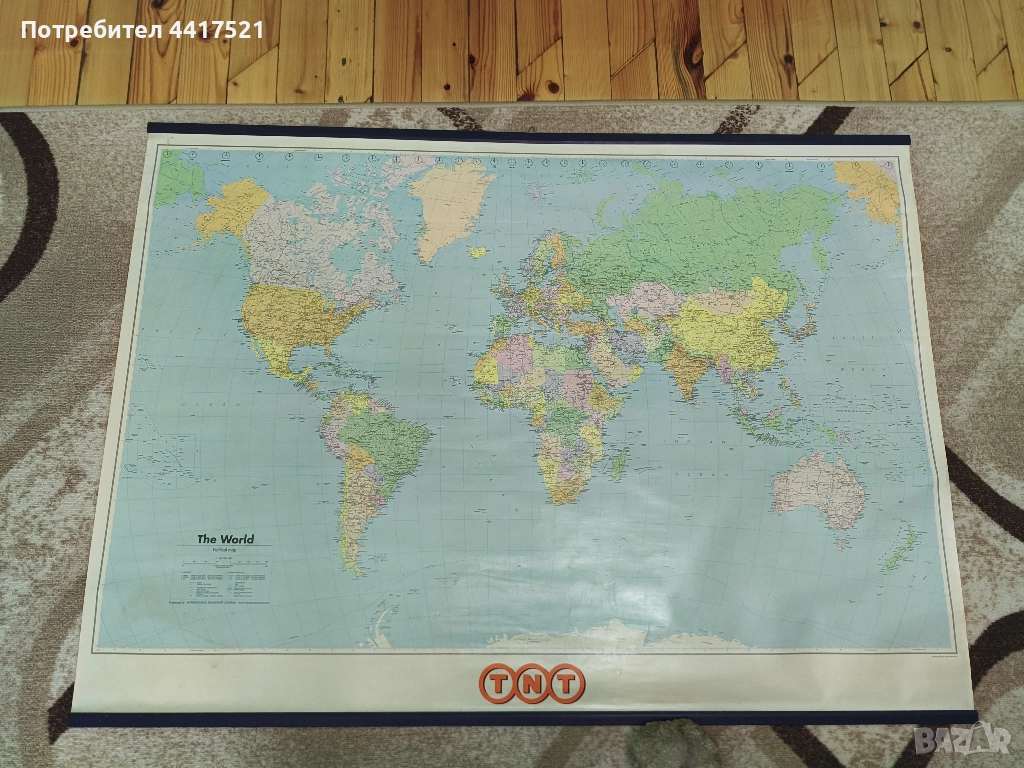 Карта на света - политическа, снимка 1
